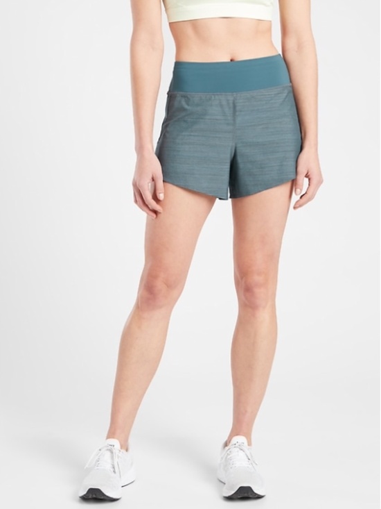 Athleta Pants - Athleta Run With It Textured 3.5" shorts Womens Size 1X Blue Teal